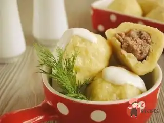 галушки з м'ясом