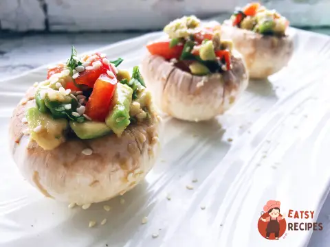 Печериці фаршировані овочами