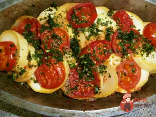 Запіканка з м'ясом та овочами