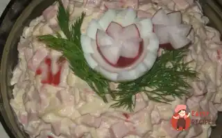 Салат З Ковбасою Та Сиром