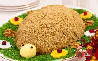 Листковий Курячий Салат З Волоськими Горіхами «Черепаха»