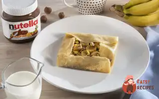 Млинці На Кефірі З Бананом, Nutella® Та Фісташками