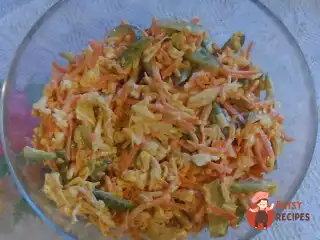 Салат з курячого філе з морквою по-корейськи