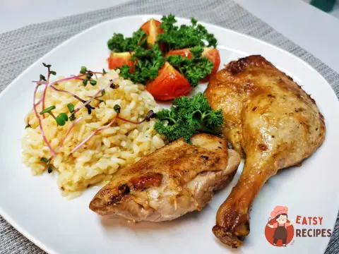 Качине конфі з рисом