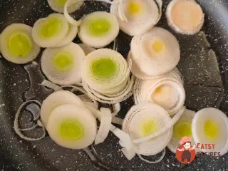 Крок 7: Гарбуз з беконом, пореєм та рисом