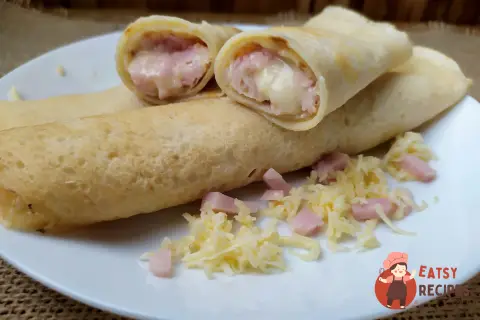 Млинці з шинкою та сиром