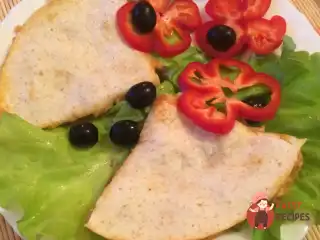 Кесаділля з куркою та баклажанами