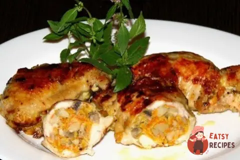 Курині крильця. фаршировані грибами