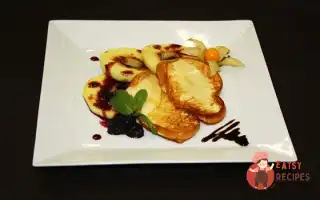 Смажена Лапка З Яблуками Та Ожиновим Конфітюром