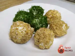 Закуска з бринзи із зеленню та горіхами