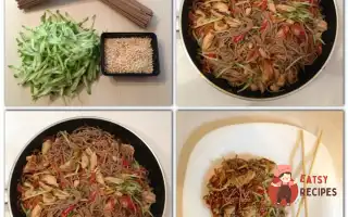Гречана Локшина Японською З Куркою Та Овочами