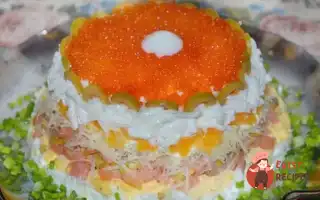 Листковий Салат З Червоної Ікри
