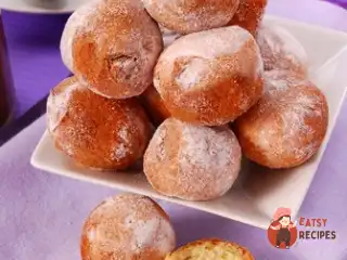 Круглі сирні пончики
