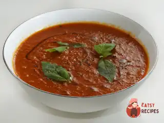 Суп із солодкого перцю з печеним часником