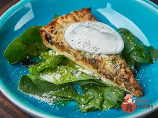 Грибний пиріг із трюфельним кремом