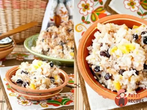 Плов з гарбузом та фруктами