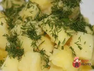 Картопляний салат з кропом