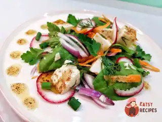 Салат із шпинату з адигейським сиром