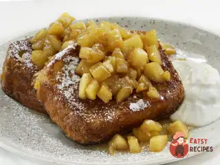 Французькі грінки з печеним яблуком