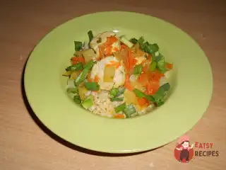 Курячі тефтелі з булгуром та овочами