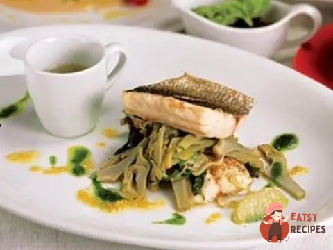 Філе сибаса з артишоками