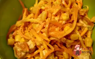 Салат З Курки З Корейською Морквою Та Кукурудзою