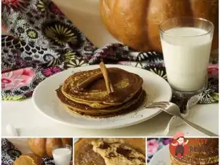 Пряні гарбузові панкейки