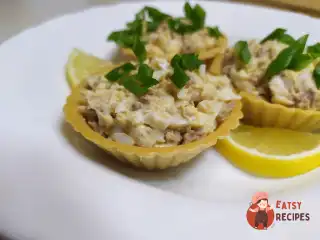 Начинка для тарталеток із печінкою тріски