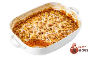 Солодка запіканка з батату з маршмелоу