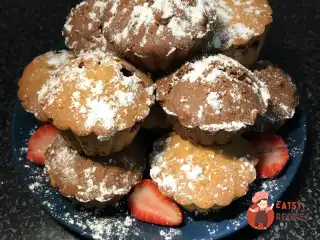 Кекси з брусницею