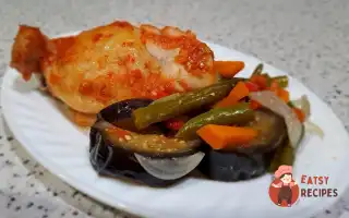 Куряче Стегно З Овочами В Духовці