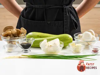 Крок 1: Човники з кабачків із тофу та грибами