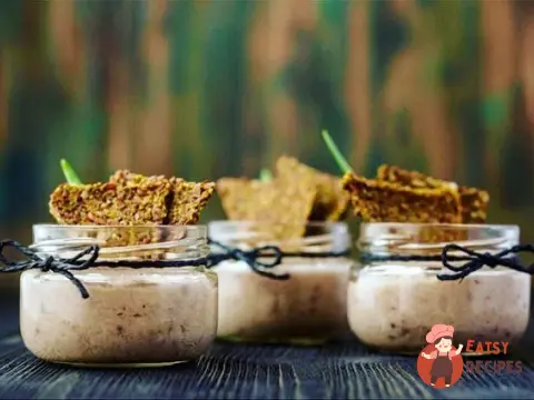 Форшмак із лляним хлібцем у баночці