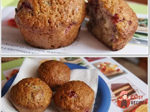 Маффіни з полуницею