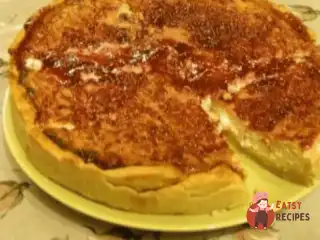 Пиріг з сиром та грушею