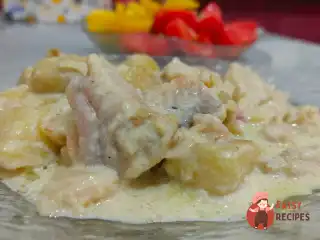 Риба з картоплею та вершками