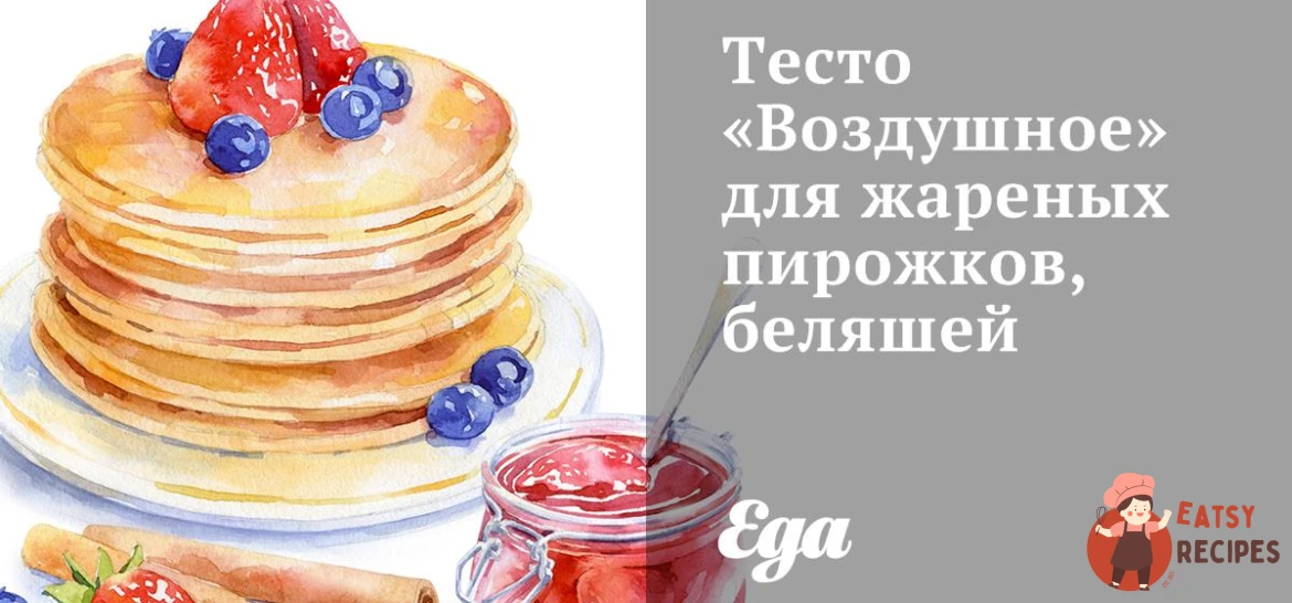 Повітряне тісто для смажених пиріжків, біляшів