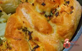Пікантний Хліб Із Часником, Цибулею Та Зеленню