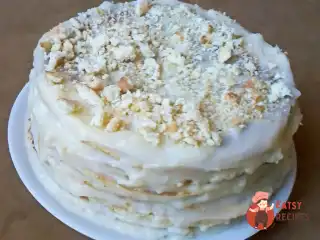 Ванільний торт на сковороді