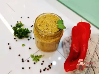 Соус песто з печеним перцем
