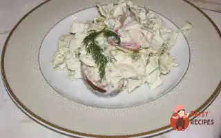 Салат З Китайською Капустою, Редисом Та Сметаною.