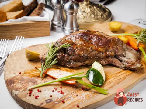 Баранина лопатка з сезонними овочами