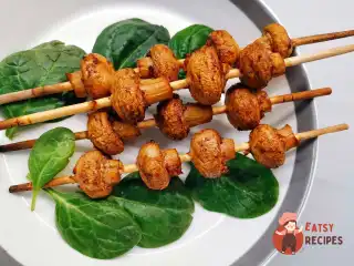 Шашлички з печериць у духовці