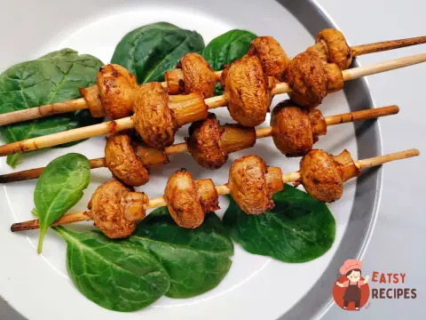 Шашлички з печериць у духовці