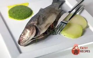 Морський Окунь З Виноградом, Часником, Цибулею Та Лимоном