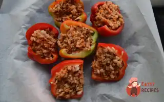 Солодкі Перці, Запечені З М'яСом Та Рисом.