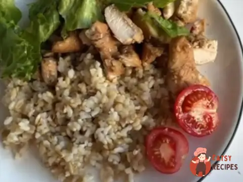 Курочка з корейським конжаковим рисом