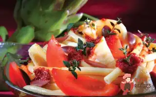 Макарони З Артишоками, Оливками Та Запеченими Томатами