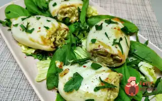 Кальмари Фаршировані Грибами З Сиром