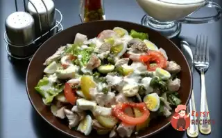 Теплий Овочевий Салат Із Вершковим Соусом